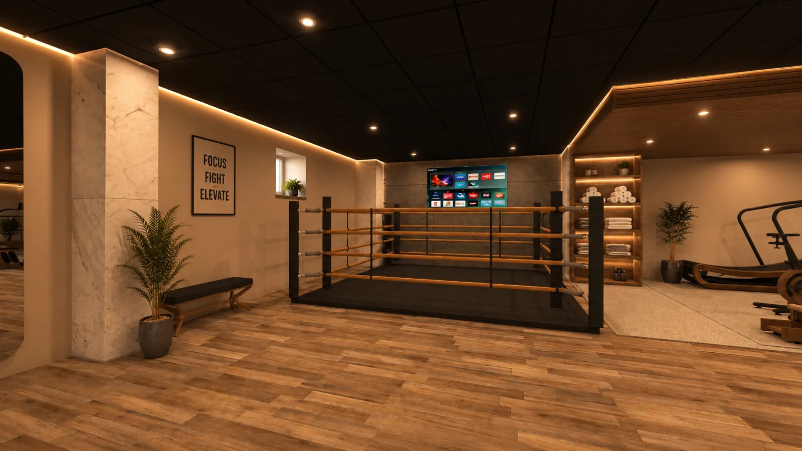 Ring de boxe du Cercle Gym Club